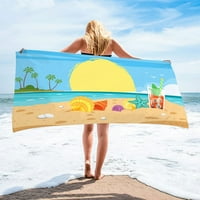 + Prekrasan ručnik za plažu od mikrovlakana super lagani šareni Ručnik za kupanje deka za plažu otporna na pijesak