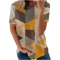 Topovi Plus size, elegantne ljetne ženske košulje s okruglim vratom i kratkim rukavima;