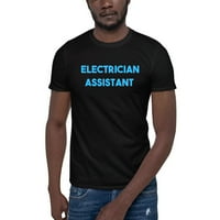 Plavi električar pomoćnik pamučne majice s kratkim rukavima prema nedefiniranim darovima