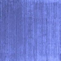 Tvrtka Allies strojno pere moderne kvadratne apstraktne plave unutarnje prostirke, površine 5 stopa