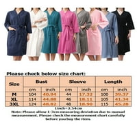 Ženski mekani ogrtač od vafla, Ženska noćna odjeća, pidžama kimono, udoban ogrtač s ljetnim rukavima, Plava odjeća