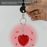 Sigurnosni zvučni osobni alarm privjesak za ključeve u obliku srca u obliku srca
