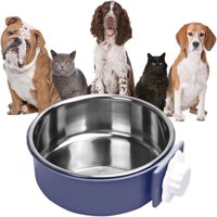 Zdjela za pse u sanduku, uklonjiva viseća zdjela za hranu i vodu od nehrđajućeg čelika, šalica za kokošinjac,