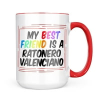 Neonblond, moj najbolji prijatelj, pas Ratonero Valenciano iz Španjolske, poklon šalice za ljubitelje kave i čaja