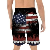 Muška ljetna odjeća za Dan neovisnosti, Ležerne Muške kratke hlače za plažu, hlače s digitalnim tiskom, havajska