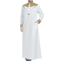 Corashan muški saudijski arapski ogrtač dugih rukava Ramazan muslimanska haljina srednja islamska odjeća