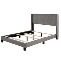 Okvir kreveta za krevet za teške uvjete rada, štedi prostor, višenamjenska spavaća soba s oprugom, drveno uzglavlje