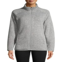 Ženski džemper, jakna od flisa s patentnim zatvaračem