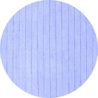 Ahgly Company Unutarnji okrugli solidni plavi moderni prostirke, 8 'krug