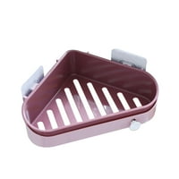 Dvo slojevi držač sapuna za odvodnju sapuna za kupaonicu Organizator vješalica ručnika Purple Pink Trokut pinshui