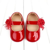 Lilgiuy Toddler cipele Djevojčice Slatko cvijeće bez klizanja mekih dna princeza sandale crvene, 12 mjeseci jesenske