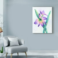Zaštitni znak likovna umjetnost 'Purple Orchid on White' platno umjetnost Michelle Faber