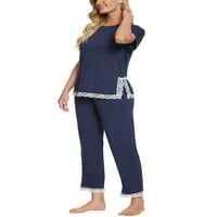Jedinstvene ponude ženskog odijela čipkaste odjeće s kratkim rukavima pijama setovi za spavanje