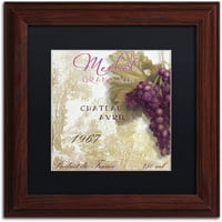 Zaštitni znak likovna umjetnost Grand Vin Merlot Canvas Art by Color Bakery Black Matte, drveni okvir