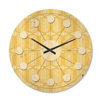 DesignArt 'Ornatni retro dizajn III' Moderni zidni sat iz sredine stoljeća