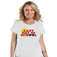 Ženska majica zadnji dan škole u bijeloj boji