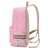 Slatki ruksak s dvostrukim bočnim džepovima s velikim kapacitetom - tematski uzorak s temom za djecu Tinejdžera