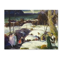Zaštitni znak likovna umjetnost 'Uskršnji snijeg' platno umjetnost Georgea Bellows