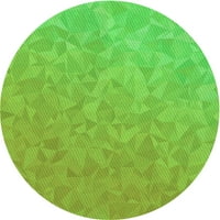 Ahgly Company zatvoreni okrugli uzorak smaragdno zeleni prostirke, 7 'krug