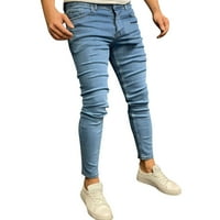 Muške teretne hlače široke noge Ljetne ležerne džepne kapice za bodybuilding Sportske hlače pune duljine
