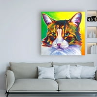 Zaštitni znak likovna umjetnost 'Cat tabby' platno umjetnost Dawgart