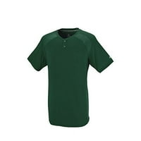 Tinejdžerske majice s 2 gumba na 2 gumba s mrežastim umetcima u tamno zelenoj boji