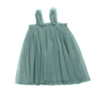 Modna mrežasta haljina s naramenicama za djevojčice dječja mrežasta suknja princeza dječja suknja vojska zelena