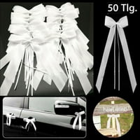 Umetak bijelih mašni za vjenčani automobil ukrasni mašne za ukrašavanje vjenčanog automobila pokloni za stolice
