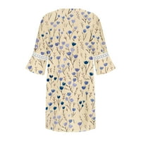 Haljina prevelike veličine ženske Ležerne ljetne haljine tunika za zabave s rukavima ležerni izrez u obliku slova