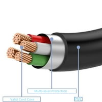 -Zamjena ac kabela dužine 5 metara, naveden u UL, za kućanstvo trkalištima Horizon T, T, T, T, T901-Crna-TM372C-2009