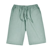 Ženske kratke hlače, Plus size, ženske jednobojne uske kratke hlače, kombinezoni s džepovima, casual hlače u zelenoj