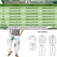 Muške pantalone u donjem rublju Casual svestrane široke hlače s printom Plus size modne hlače za plažu s džepovima