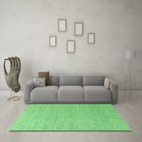 Moderni unutarnji tepisi, Okrugli, smaragdno zeleni, 3 inča