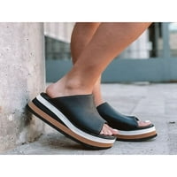 Gomelly ženske sandale sandale s platformama s nožnim prstima skliznu se na dijapozitivima klina casual cipele