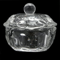 Ludlz Clear Art Umjetnost akrila akrilna tekućina u prahu zdjela staklena kristalna čaša staklena posuda s poklopcem