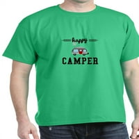 CAFEPress - Happy Camper Tamna majica - pamučna majica