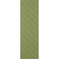 Rolete od PVC-a od dijagonale od 12 do 28 u modernom stilu s fiksnim nosačem, mahovina zelena