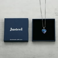 DANEEL Pokloni za žene djevojke nakit kubični cirkonijski kristal ljubavni srčani privjesak početni pokloni ogrlice