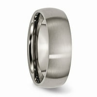 Čvrsti titanski mat mat završni sloj jednostavan klasični vjenčani prsten udobne veličine 9,5