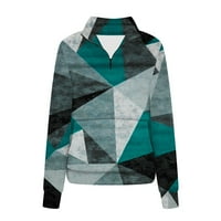 Ženski jesenski pulover modni džemper gornja odjeća s patentnim zatvaračem dugih rukava ugodna majica s geometrijskim