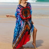 Yubatuo ženske haljine ženska plaža Seaside odmor čipka dugačka lagana prijenosna solidna u boji Bluza za bluze