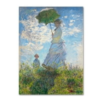 Zaštitni znak likovna umjetnost Žena s parasolom Canvas Art by Claude Monet