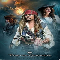 Diesne Pirati s Kariba: na čudnim plimama-Grupni zidni plakat, 22.375 34
