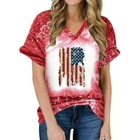 Rasprodaja ženskih majica američke zastave, ljetna odjeća 4. srpnja, domoljubne Majice, Majice, ležerna majica