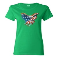Divlji Bobbi američka zastava orao američki ponos Americana američki ponos Ženska majica s grafičkim printom Kellie