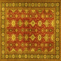 Tvrtka alt pere u stroju pravokutne tradicionalne perzijske prostirke žute boje za unutarnje prostore, 5' 8'