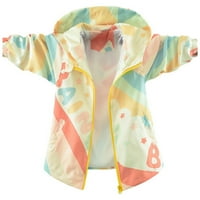 Baywell Kids Baby Toddler Girls Crtani proljeće jeseni Vanjska odjeća jakni s kapuljačama s patentnim zatvaračem
