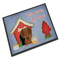 Kolekcija kućica za pse za jazavčare Crveno smeđa prostirka na vratima