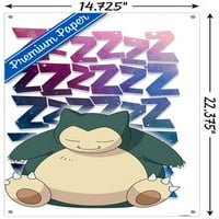 Zidni poster Pokemon Snorla s gumbima, 14.725 22.375