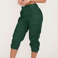 Ženske teretne hlače about Cargo hlače s džepom, hlače za trčanje visokog struka, obične ljetne hlače, dnevne
